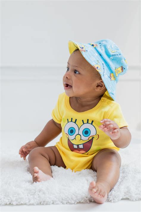 Spongebob Squarepants Romper And Hat Imagikids Baby And Kids Clothing