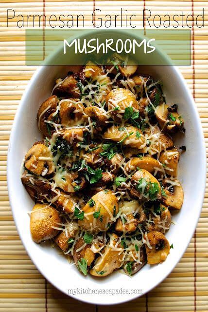 Roasted Mushrooms Recipe with Parmesan and Garlic | MKE | Recipe | Side ...