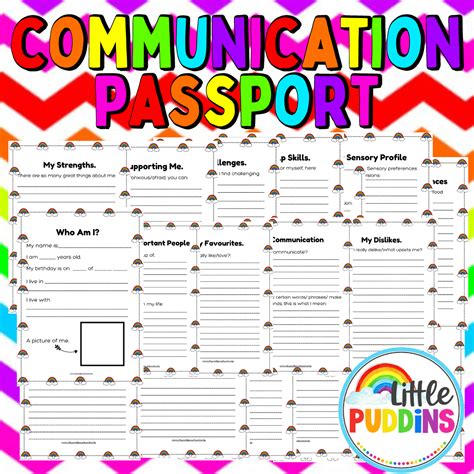 Communication Passport Bumper Set Little Puddins Prints