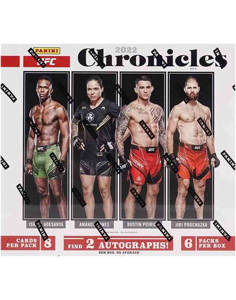 2022 Panini UFC Chronicles Hobby Box Diggaz Trading Cards