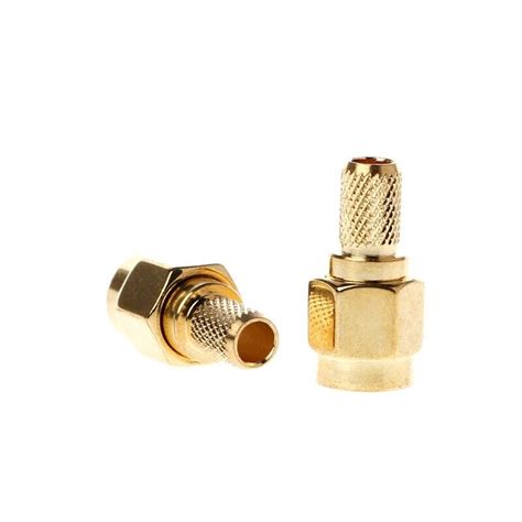 Pcs Sma Male Plug Rf Coaxial Connector Crimp For Rg Rg Rg