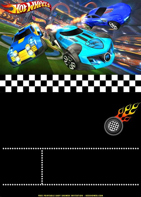 FREE Printable Super Cool Hot Wheels Birthday Invitation Templates FREE Printable Baby