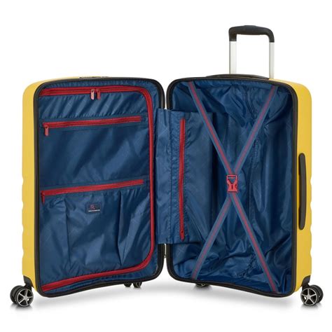 VALISE CABINE 55 CM SHINE Jaune