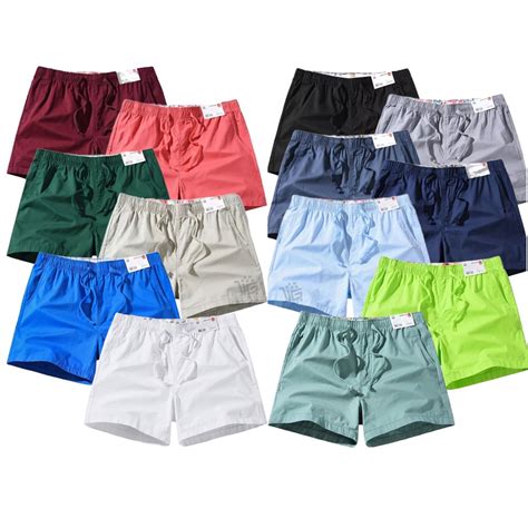 Urban Pipe Shorts For Men Board Plain Above Knee Casual Drawstring Mid