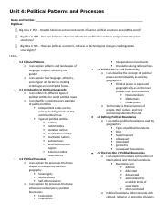 Unit 4 Guide 1 Docx Unit 4 Political Patterns And Processes Name