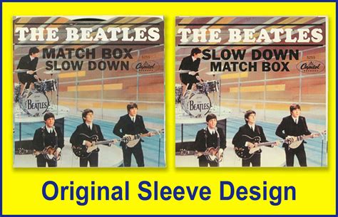 The Beatles Matchbox B W Slow Down 45 Picture Sleeve 3 Record Not