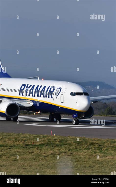 A Ryanair Aeroplane At Bristol Airport Stock Photo Alamy