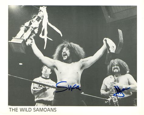 Wild Samoans - Afa & Sika dual signed 8x10 Photo – Signed By Superstars