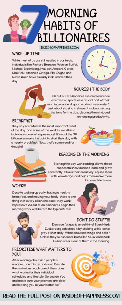 Billionaire Morning Routines The 7 Steps To Wealth And Well Being