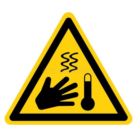 Caution Hot Surface Do Not Touch Symbol Sign Vector Illustration Isolate On White Background