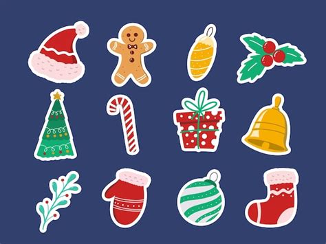 Premium Vector Set Of Christmas Icons