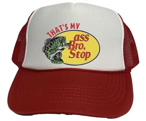 Thats My Ass Bro Vintage Style Red Trucker Hat Etsy