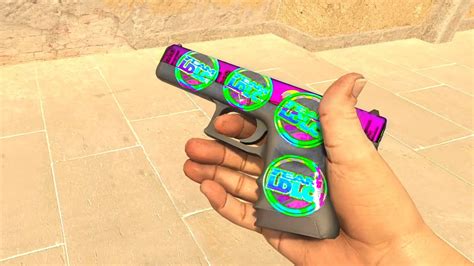 Cs2 Updated Glock 18 Moonrise With Team Ldlc Holo Sticker Craft Youtube