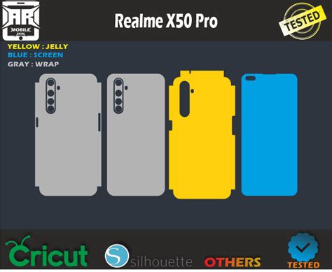 Realme X Pro Skin Template Vector Armobileskin