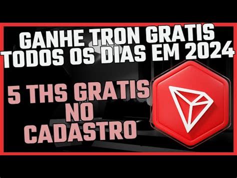 LANÇAMENTOMINERADORA DE TRON 10 AO DIA 5 THS GRATIS NO CADASTRO