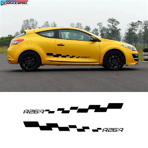 Aliexpress Buy Rs Graphics Car Styling Door Side Skirt Decal For