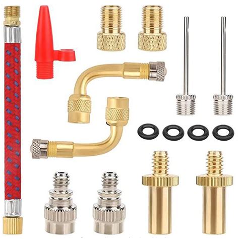 Bicycle Valve Adapter Inflatable Fitting Pipe Valve Adapter Bicycle Pump 16set - Walmart.com