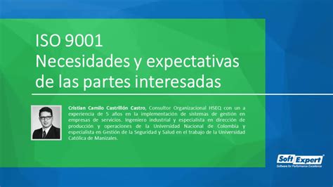 ISO 9001 Necesidades Y Expectativas De Las Partes Interesadas YouTube