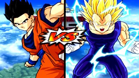 Ultimate Gohan Vs Vegeta Second Form Super Saiyan 2 Dragon Ball Z Budokai Tenkaichi 3 Ps2