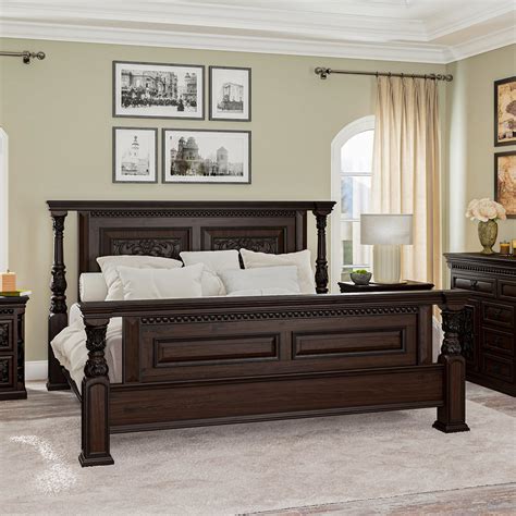 Lindenhurst Solid Wood Traditional Bed | Shop in King, Queen & Full Size