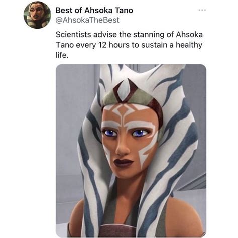 Star Wars Facts Star Wars Humor Asoka Tano The Force Is Strong Star