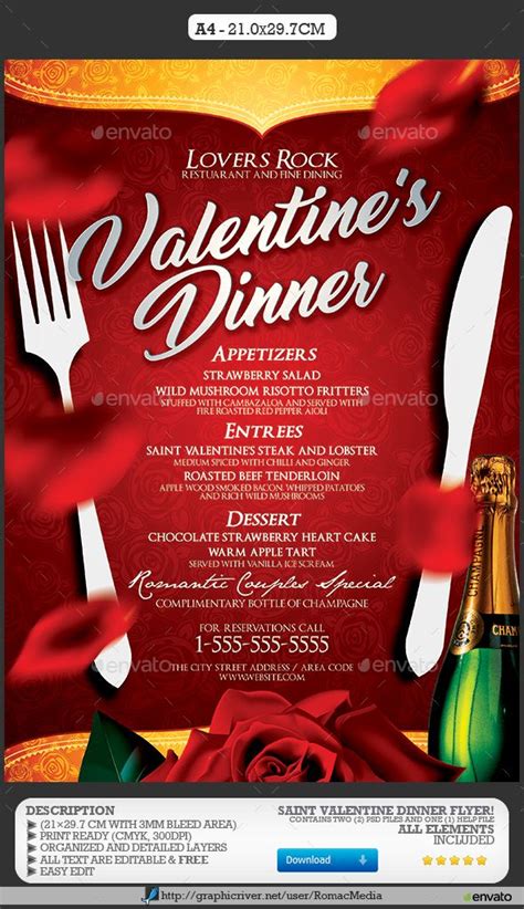 Valentine S Day Dinner Menu Valentines Day Dinner Valentine Dinner