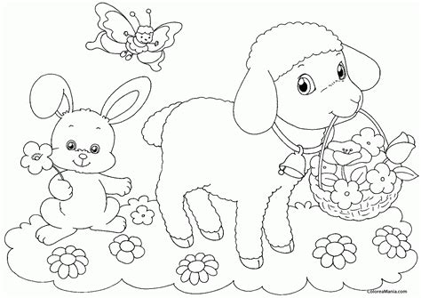 Dibujos De Flores Y Animales Para Colorear | Dibujos I