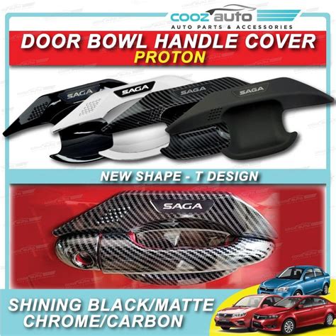 Door Handle Inner Bowl Cover Proton Sportivo T Design Shining Black