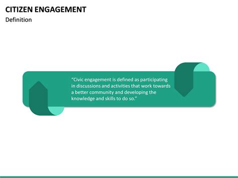 Citizen Engagement PowerPoint Template SketchBubble