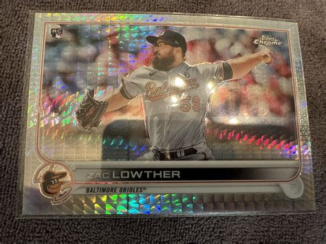 Topps Chrome Prism Prizm Refractor Zac Lowther Ebay