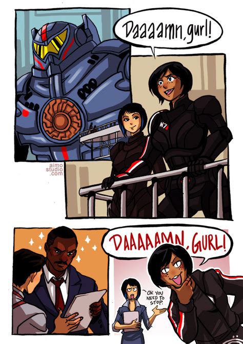 Femshep Me Crossover Mako Me комиксы Pacific Rim Тихоокеанский Рубеж Pacific