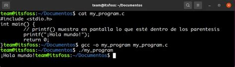 C Mo Escribir Compilar Y Ejecutar Un Programa En C En Linux