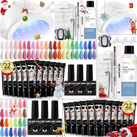 Amazon Morovan Poly Nail Gel Kit Colors Poly Gel Nail Kit With