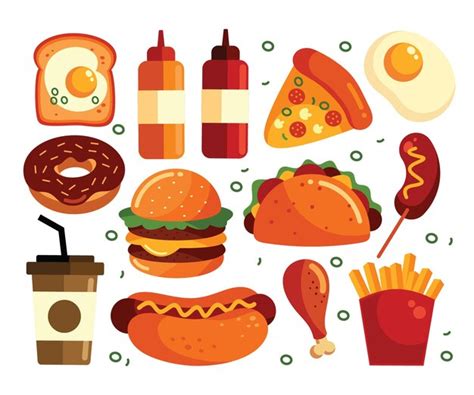 Premium Vector Fast Food Vector Illustration