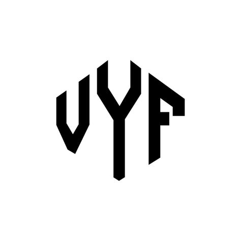 VYF letter logo design with polygon shape. VYF polygon and cube shape logo design. VYF hexagon ...