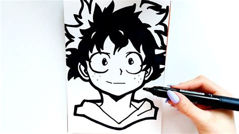 How To Draw Deku Quick And Easy Drawing Youtube