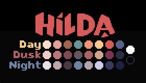 Hilda Palette Pixel Art Tutorial Color Palette Design Palette