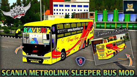 Vemuri Kaveri Travels Livery For Scania Metrolink Sleeper Bus Mod