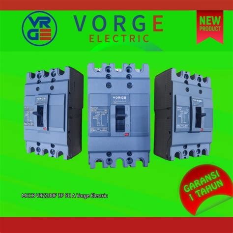 Mccb Breaker VORGE VRZ100F 3P 100A 80A 75A 60A 50A 3Pole 3Phase