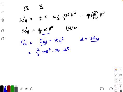 Solved Consider A Hemisphere Of Mass M And Radius R A Is The Centre Of The Complete Sphere