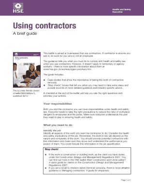 Fillable Online Using Contractors Fax Email Print PdfFiller