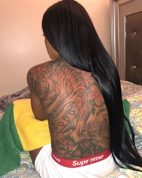 Follow Theeblackbarbie Girl Tattoos Girl Back Tattoos Dark Skin Tattoo