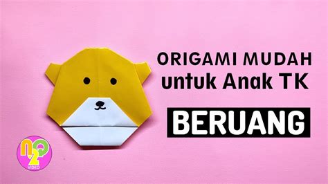 Origami Beruang Cara Membuat Beruang Dari Origami Untuk Anak Anak