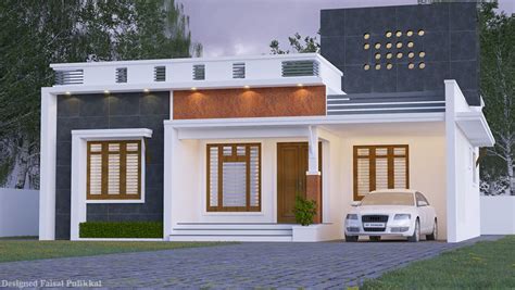 1260 Sq Ft 3BHK Contemporary Style Single Storey House And Plan Home