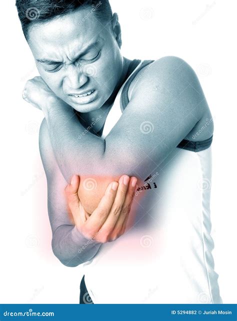 Elbow Injury In Humans .elbow Pain,joint Pains People Medical, Mono