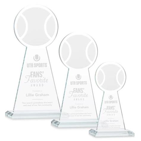 Edenwood Tennis Clear Towers Crystal Award AWS4501 TC