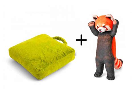 This Adorable Pouncing Red Panda Pillow Is The Perfect Napping Spot For