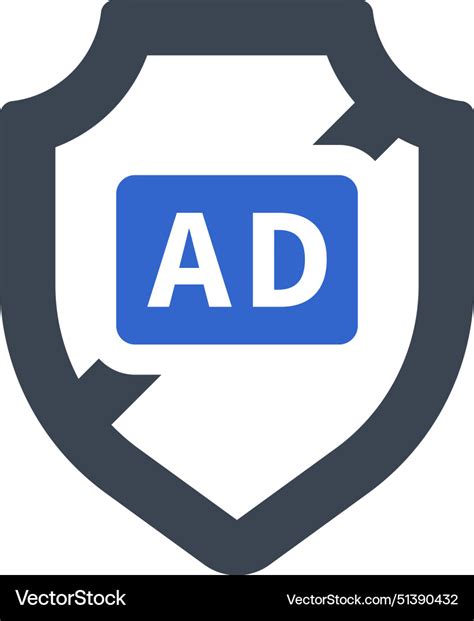 Ad Blocker Icon Royalty Free Vector Image Vectorstock