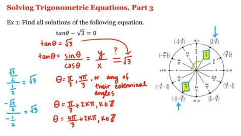 Math A B Pre Calculus Solving Trigonometric Equations Part Uc