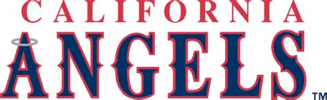 California Angels Logo Wordmark Logo American League Al Chris